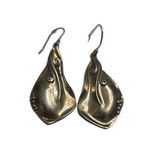 Vintsge Hagit Gorali HG Israel Sterling Silver 925 Drop Earrings Pierced